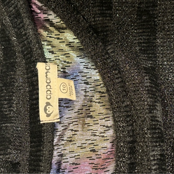 Appaman Girls Black Valley Sweater with Metallic Ruffle size 10 - Picture 7 of 7